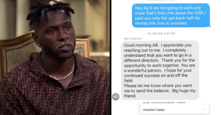 antonio brown text messages